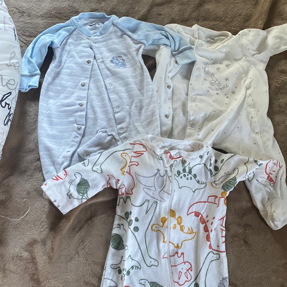 3 p/c pijama onesies for newborn